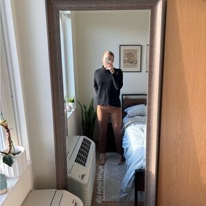 Brown ankle cut pants